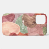 パーソナライズされた抽象芸術中性水色 Case-Mate iPhoneケース (裏面 (横))