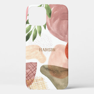 パーソナライズされた抽象芸術中性水色Case-Ma iPhone 12ケース