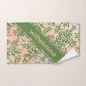 パーソナライズされた抽象芸術7月離れオンウッド ハンドタオル (ハンドタオル)