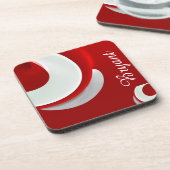 パーソナライズされた抽象芸術 コースター (左側)