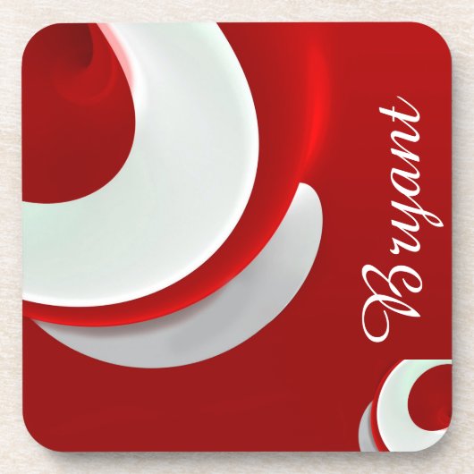 パーソナライズされた抽象芸術 コースター (正面)