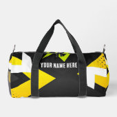 パーソナライズされた抽象芸術 ダッフルバッグ (裏面)