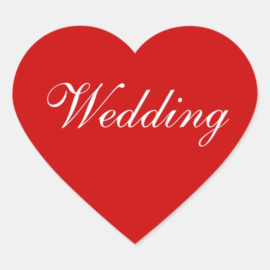 パーソナライズされた招待状バルーン赤 ハートシール (正面)