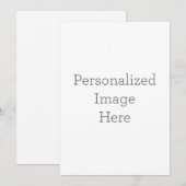 フラット招待状, サイズ: 12.7cm x 17.8cm, ペーパー: シグネチャーマット, 封筒: ホワイト (正面/裏面)