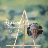 パーソナライズされた指定席記念結婚の写真 アクリルサイン (ニュートラル)