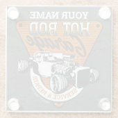 パーソナライズされた改造車庫   ガラスコースター (裏面)