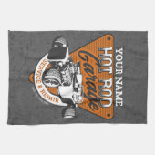 パーソナライズされた改造車庫 キッチンタオル (横)