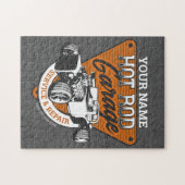 パーソナライズされた改造車庫 ジグソーパズル (横)