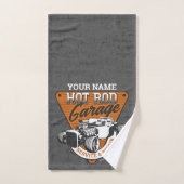 パーソナライズされた改造車庫 バスタオルセット (ハンドタオル)