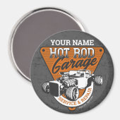 パーソナライズされた改造車庫 マグネット (正面/裏面)