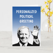 パーソナライズされた政治的なグリーティングカード カード (黄色い花)