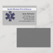 パーソナライズされた救急医療隊員 名刺 (正面/裏面)