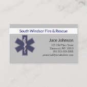 パーソナライズされた救急医療隊員 名刺 (正面)