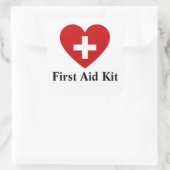パーソナライズされた救急箱スクエア スクエアシール (バッグ)