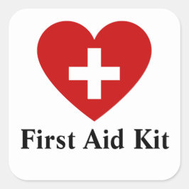 パーソナライズされた救急箱スクエア スクエアシール