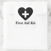 パーソナライズされた救急箱スクエア スクエアシール (バッグ)