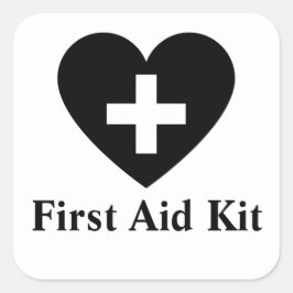 パーソナライズされた救急箱スクエア スクエアシール
