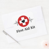 パーソナライズされた救急箱 スクエアシール (封筒)