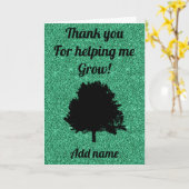 パーソナライズされた救済感謝してい君は俺の成長カードだ カード (黄色い花)