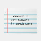 パーソナライズされた教室 ドアマット (正面)