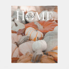 パーソナライズされた数々のかぼちゃ畑 フリースブランケット