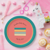 パーソナライズされた数々のカラーでビーチーを獲得 ペーパープレート (パーティー)