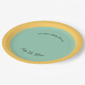 パーソナライズされた数々のカラーでビーチーを獲得 ペーパープレート (アングル)