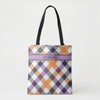 パーソナライズされた数々の市松模様に型トートバッグ トートバッグ