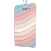 パーソナライズされた数々の波 カーエアーフレッシュナー (左)