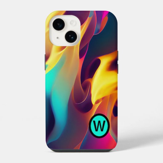 パーソナライズされた数々の炎 iPhoneケース (裏面)