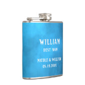 パーソナライズされた数々の色の水シーン フラスク (右)