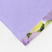 パーソナライズされた数々の色の蝶の水色 フリースブランケット (角)