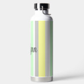 パーソナライズされた数々の色ストライプ ウォーターボトル (左面)