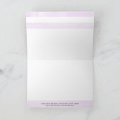 パーソナライズされた文具シンプルのモダン水色 ノートカード (内部)