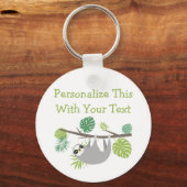 パーソナライズされた文字おもしろいぶら下がったズスロッス キーホルダー (正面)
