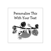 パーソナライズされた文字おもしろいぶら下がったズスロッス ラバースタンプ (インプリント)