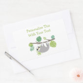 パーソナライズされた文字おもしろいぶら下がったズスロッス 長方形シール (封筒)