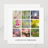 パーソナライズされた文字と写真のコラージュ (正面/裏面)