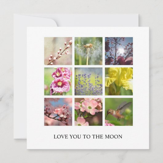 パーソナライズされた文字と写真のコラージュ (正面)