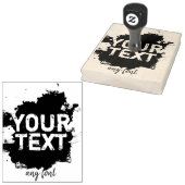 パーソナライズされた文字と画像 ラバースタンプ (押印)