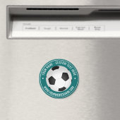 パーソナライズされた文字カスタムサッカーボール磁石贈答品 マグネット (インサイチュ (食洗機))