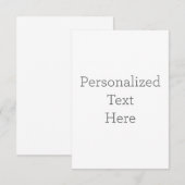 8.9cm x 12.7cmフラットサンキューカード (正面/裏面)