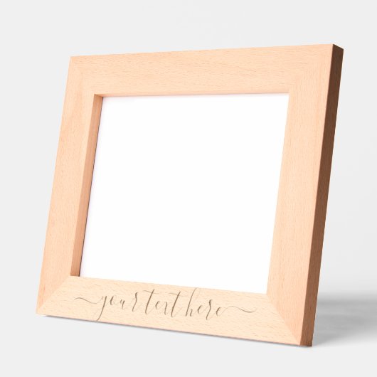 パーソナライズされた文字スクリプト レーザー彫刻フレーム (左)