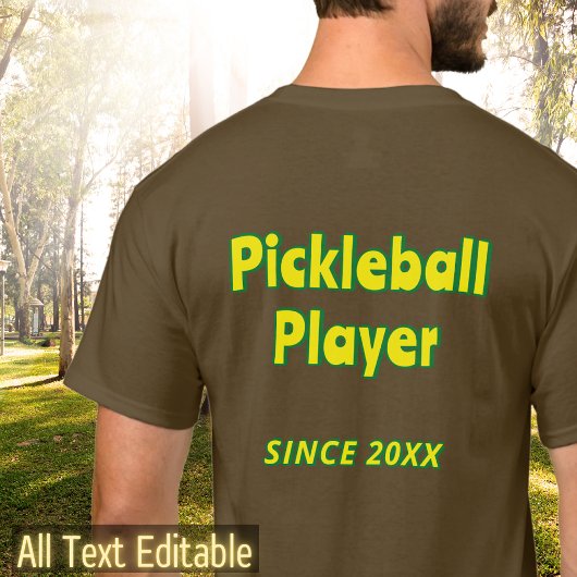 パーソナライズされた文字ピックボールまたは自分の文字の追加 Tシャツ