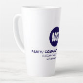 パーソナライズされた文字又はデザイン カフェラテマグ (左アングル)