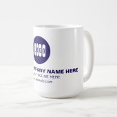 パーソナライズされた文字又はデザイン コーヒーマグカップ (正面右)