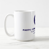 パーソナライズされた文字又はデザイン コーヒーマグカップ (左)
