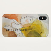 パーソナライズされた文字及び画像ディカスタムートレンディーシック Case-Mate iPhoneケース (裏面(横))