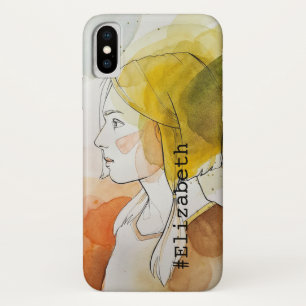 パーソナライズされた文字及び画像ディカスタムートレンディーシック iPhone X ケース