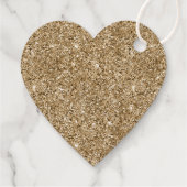 パーソナライズされた文字金ゴールドグリッター(逆向き) フェイバータグ (裏面)